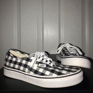 Checkered Print Era Vans
